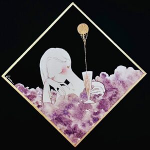 月のシャンパン